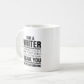 I Am a Writer Funny Author Gift コーヒーマグカップ (正面左)
