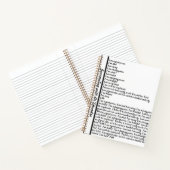 I AM AFFIRMATION Spiral Notebook ノートブック (内部)