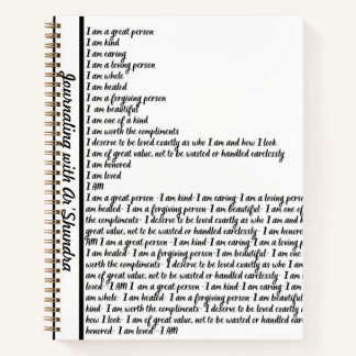 I AM AFFIRMATION Spiral Notebook ノートブック