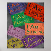 I Am Affirmations Poster ポスター (正面)