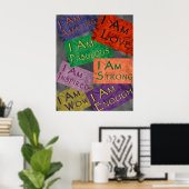 I Am Affirmations Poster ポスター (ホームオフィス)