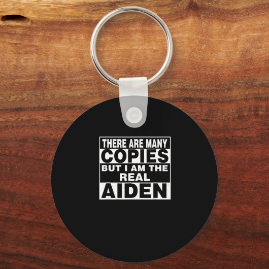 I Am Aiden Fun Shirt Funny D  キーホルダー (正面)