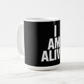 I am alive コーヒーマグカップ (正面左)