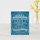 I Am Already Taken By Freaking Awesome Guy Born In カード (黄色い花)