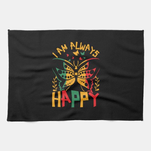 i_am_always_happy_02 キッチンタオル (横)