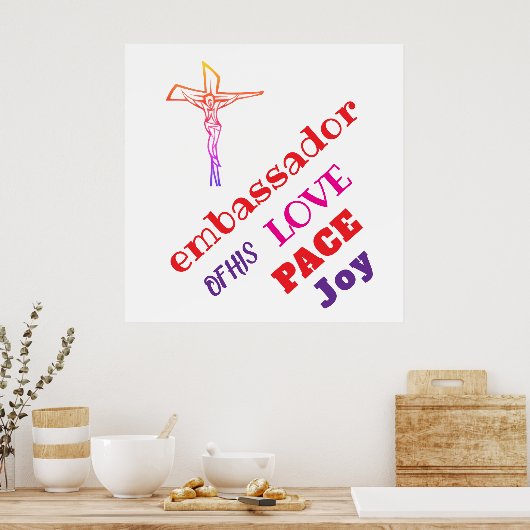 I AM ambassador of his LOVE  ポスター (キッチン)