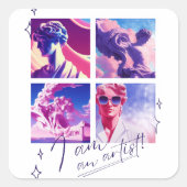 I am an artist スクエアシール (正面)