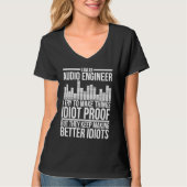I Am An Audio Engineer Audio Engineering Tシャツ (正面)