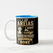 I Am Areias. I Don't Stop When I'm Tired ツートーンマグカップ (左)