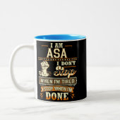 I Am Asa. I Don't Stop When I'm Tired ツートーンマグカップ (左)