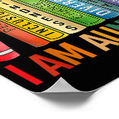 I Am Aunt Tifa Floral Flowers Aunt Tifa Funny Aunt ポスター (角)