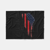 I Am Aunt Tifa Funny Litical Humor フリースブランケット (正面(横))