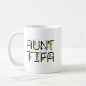 I Am Aunt Tifa Shirt Aunt Tifa Funny Aunt Tifa  コーヒーマグカップ (左)