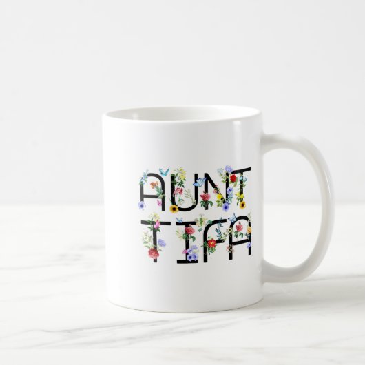 I Am Aunt Tifa Shirt Aunt Tifa Funny Aunt Tifa  コーヒーマグカップ (右)