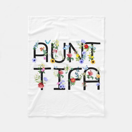 I Am Aunt Tifa Shirt Aunt Tifa Funny Aunt Tifa フリースブランケット (正面)