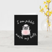 I Am Bble Wash My Belly Bble Meme Funny Dog Brainr カード (黄色い花)