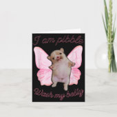 I Am Bble Wash My Belly Bble Meme Funny Dog Brainr カード (正面)