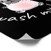 I Am Bble Wash My Belly Bble Meme Funny Dog Brainr ポスター (角)