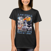 I Am Bble Wash My Belly Bble Meme Funny Dog Brainr Tシャツ (正面)