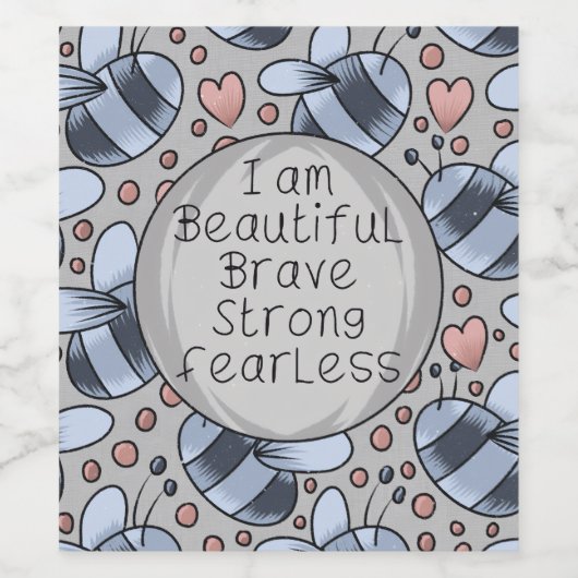 I am beautiful  ワインラベル (シングルラベル)