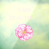 I am Beautiful Floral Pink  ウィンドウサイン (シート3)