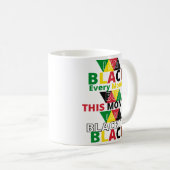 I AM BLACK every month this is Blackity black コーヒーマグカップ (正面右)