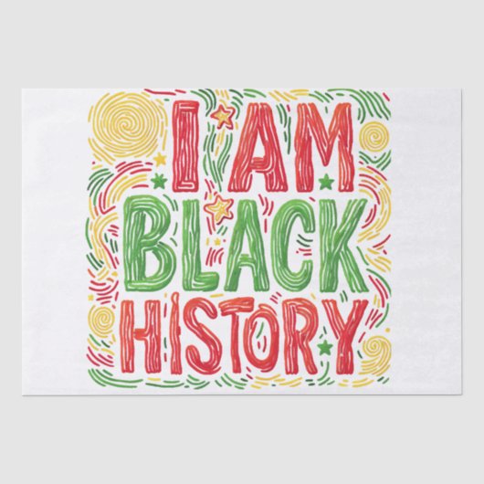 I am Black History – ブラックアクティビズム 薄葉紙 (正面)