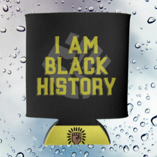 I Am Black History – ブラック拳グラフィッククーラーボックス 缶クーラー