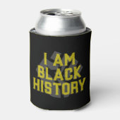 I Am Black History – ブラック拳グラフィッククーラーボックス 缶クーラー (缶正面)
