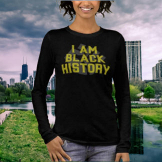 I am Black History – 黒拳長袖 トライブレンドＴシャツ