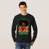 I AM Black History 2023 Black History Month BHM k Tシャツ (正面フル)
