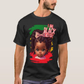 I AM Black History 2023 Black History Month BHM Tシャツ (正面)