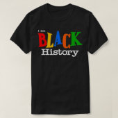 I am Black History African American Afrocentric Em Tシャツ (デザイン正面)