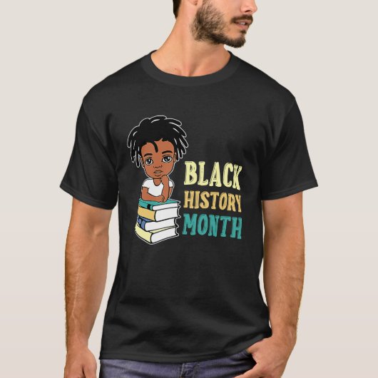 I Am Black History African American Black Pride bo Tシャツ (正面)