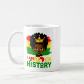 I Am Black History Black History African American  コーヒーマグカップ (左)