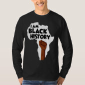 I Am Black History Black History Month Afro Americ Tシャツ (正面)