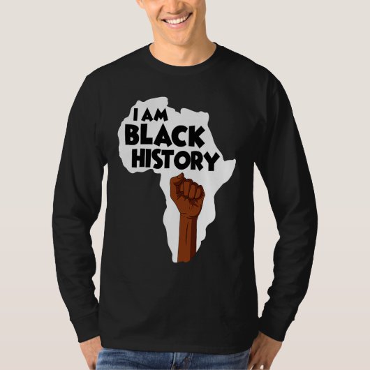 I Am Black History Black History Month Afro Americ Tシャツ (正面)