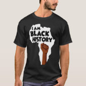I Am Black History Black History Month Afro Americ Tシャツ (正面)