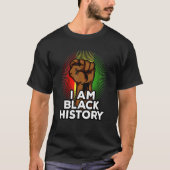 I Am Black History, Black History Month Costume Tシャツ (正面)