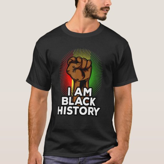 I Am Black History, Black History Month Costume Tシャツ (正面)