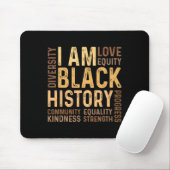 I Am Black History Black History Month Gift Africa マウスパッド (マウス)
