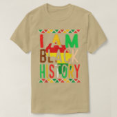 I Am Black History - Black History Month & Pride G Tシャツ (デザイン正面)