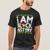 I Am Black History Black History Month & Pride Gif Tシャツ (正面)