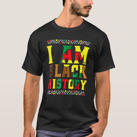 I Am Black History Black History Month & Pride Wom Tシャツ (正面)