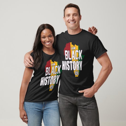 I AM BLACK HISTORY BLACK HISTORY MONTH Tシャツ (ユニセックス)