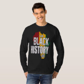 I AM BLACK HISTORY BLACK HISTORY MONTH Tシャツ (正面フル)