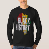 I AM BLACK HISTORY BLACK HISTORY MONTH Tシャツ (正面)