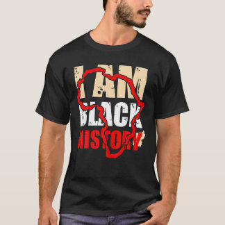 I Am-Black History D.S-T Vintage Black History Mon Tシャツ