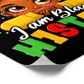 I Am Black History Kids Girls Womens Black History ポスター (角)