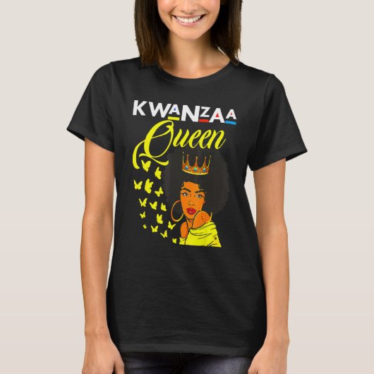 I Am Black History Melanin Sista Brown Skin Afro G Tシャツ (正面)